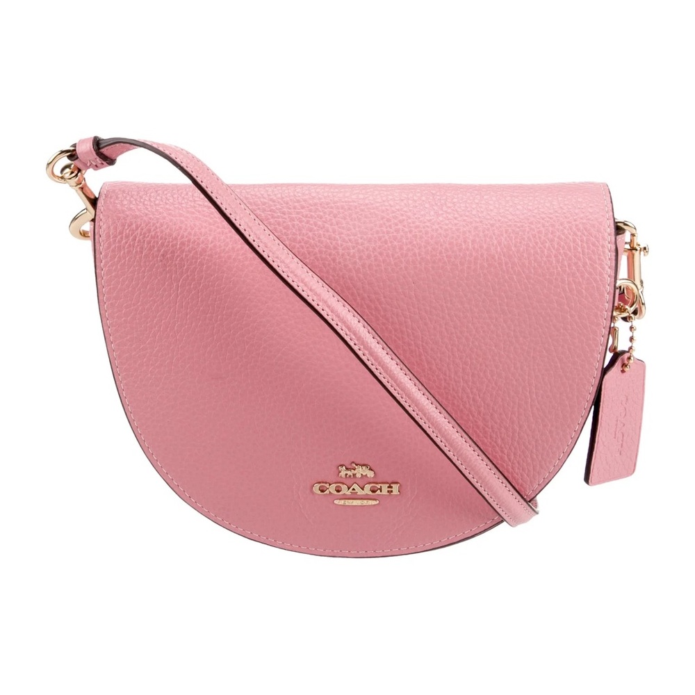 Coach Pink Ellen Pebble Leather Crossbody Bag